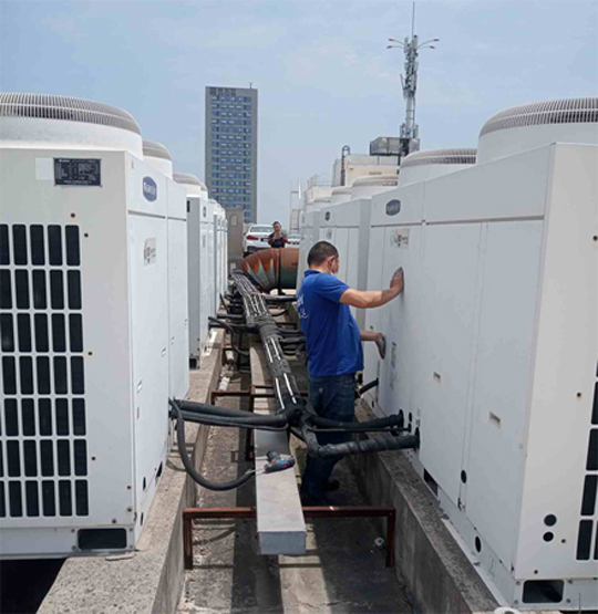 莱城中央空调制热和不制冷系统维修方法